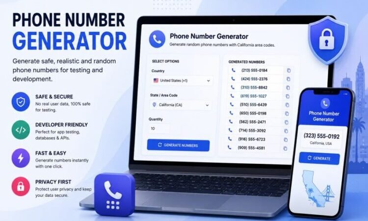 Random Phone Number Generator California