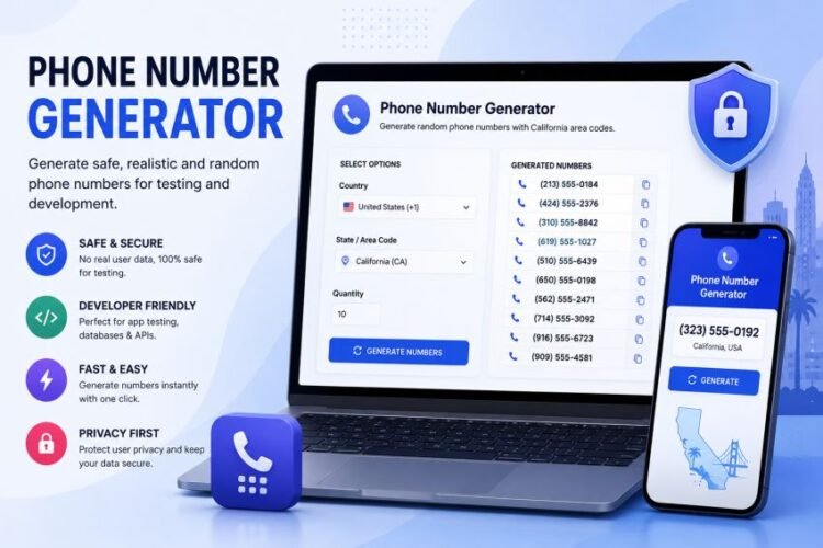 Random Phone Number Generator California